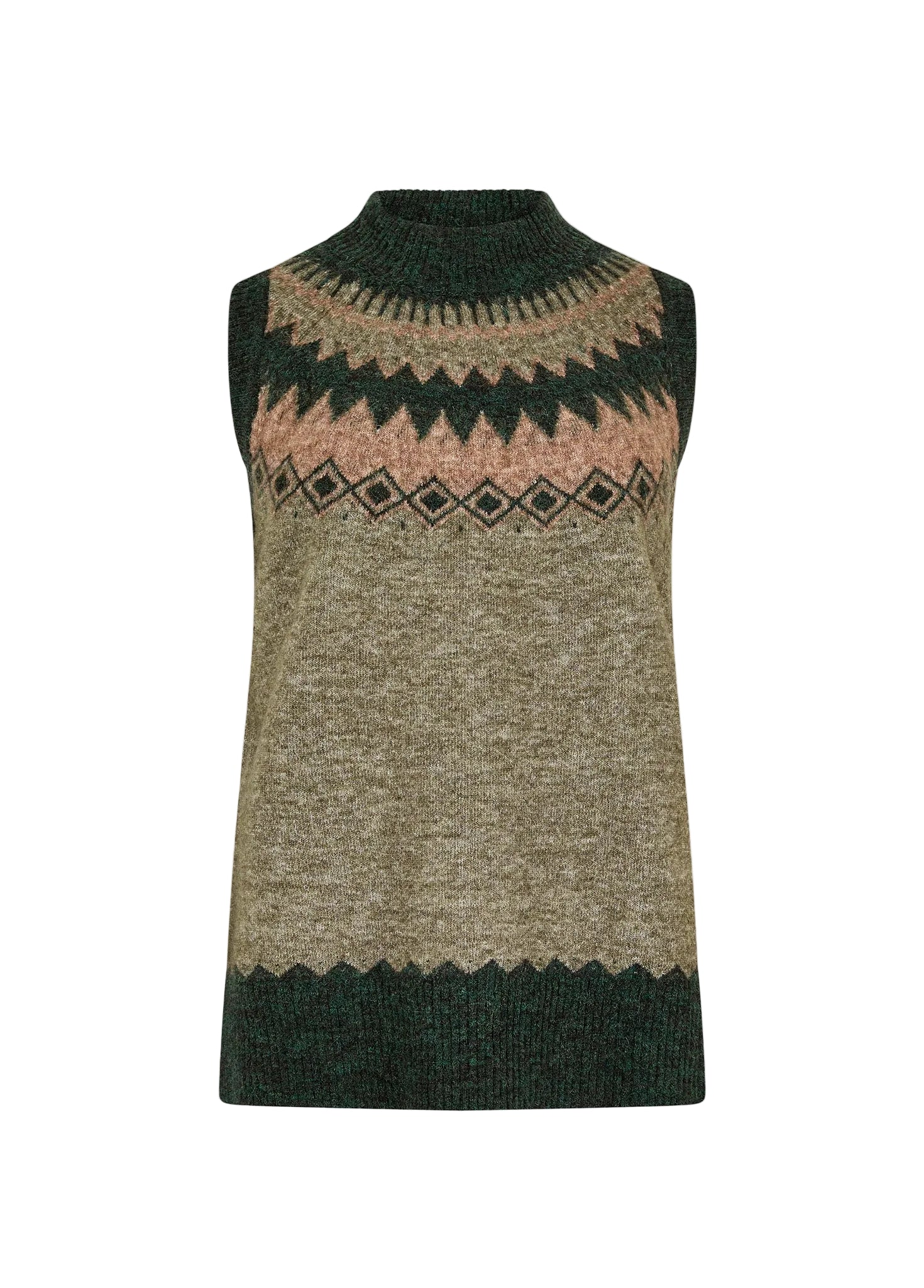Dubarry Doyle Women's Fair Isle Vest - Olive Multi – The Auld